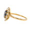 Bague 59 Pompadour - Bague en or jaune avec saphir et diamants 58 Facettes 3641002CN