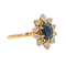 Bague 59 Pompadour - Bague en or jaune avec saphir et diamants 58 Facettes 3641002CN