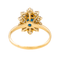Bague 59 Pompadour - Bague en or jaune avec saphir et diamants 58 Facettes 3641002CN