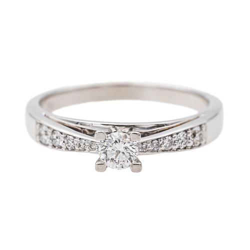 Bague 60 Bague Solitaire Or blanc Diamant 58 Facettes 3641117CN