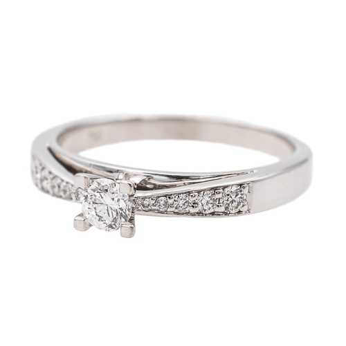 Bague 60 Bague Solitaire Or blanc Diamant 58 Facettes 3641117CN