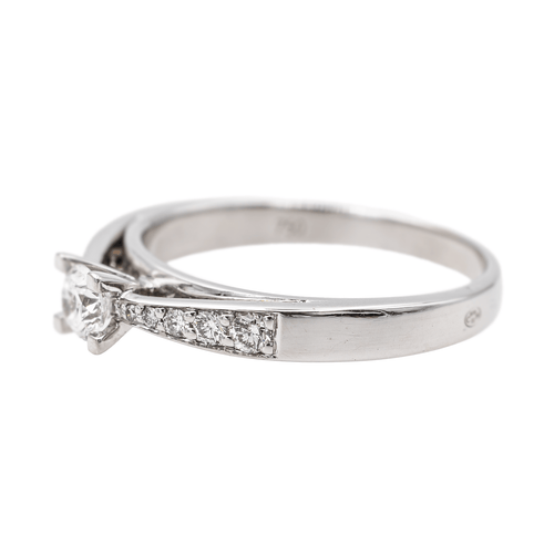 Bague 60 Bague Solitaire Or blanc Diamant 58 Facettes 3641117CN