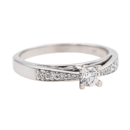 Bague 60 Bague Solitaire Or blanc Diamant 58 Facettes 3641117CN