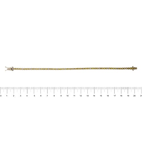 Bracelet Bracelet tennis en or blanc 18 kt avec quartz citrines et diamants 58 Facettes 36433