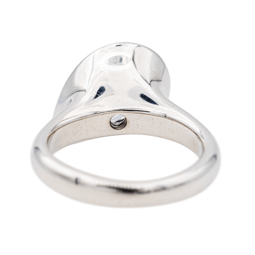 Bague 53 Bague en or blanc 18 carats avec aigue-marine et diamants 58 Facettes 3655097CN