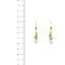 Boucles d'oreilles Boucles d’oreilles pendantes spirales en or jaune 18 carats et topazes 58 Facettes 36558