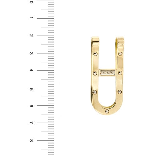 Baraka - Fermoir en or jaune 18 ct avec décoration en verre 58 Facettes 36606