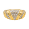 Bague 55 Bague en or jaune 18 carats sertie de diamants 58 Facettes 3670087CN