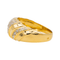 Bague 55 Bague en or jaune 18 carats sertie de diamants 58 Facettes 3670087CN