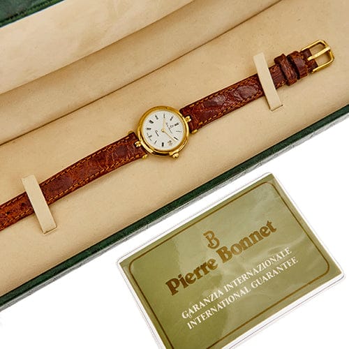 Montre Pierre Bonnet - Montre femme à quartz en or jaune 18 carats 58 Facettes 36748