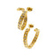 Boucles d'oreilles Boucles d’oreilles créoles ouvertes en or jaune 18 ct et diamants 58 Facettes 36761