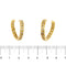 Boucles d'oreilles Boucles d’oreilles créoles ouvertes en or jaune 18 ct et diamants 58 Facettes 36761