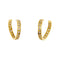 Boucles d'oreilles Boucles d’oreilles créoles ouvertes en or jaune 18 ct et diamants 58 Facettes 36761