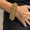 Bracelet Bracelet tank en or rose 18 carats 58 Facettes 36862