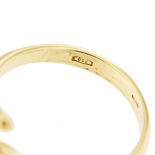 Bague Bague serpent - Bague ouverte en or jaune 18 kt saphir et diamants 58 Facettes 36945