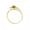Bague Bague serpent - Bague ouverte en or jaune 18 kt saphir et diamants 58 Facettes 36945