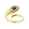 Bague Bague serpent - Bague ouverte en or jaune 18 kt saphir et diamants 58 Facettes 36945