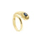 Bague Bague serpent - Bague ouverte en or jaune 18 kt saphir et diamants 58 Facettes 36945
