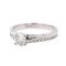 Bague 50 Bague solitaire en or blanc 18 carats et diamants 58 Facettes 3694714CN