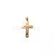 Croix bicolore en or 18k 58 Facettes 47297944