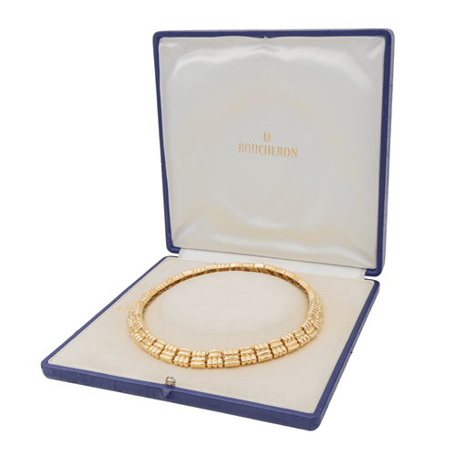 Collier Boucheron - Collier vintage en or jaune 18 carats 58 Facettes 3704292CN
