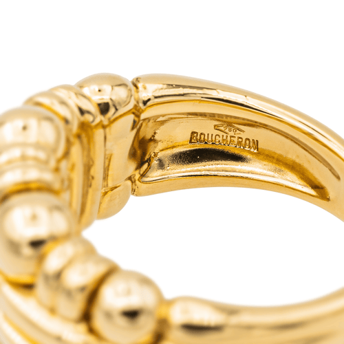 Bague 53 Boucheron Quatre - Bague jonc en or jaune 18 carats 58 Facettes 3704295CN
