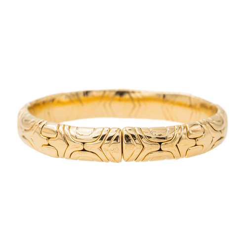 Bracelet Bulgari Alveare - Bracelet jonc en or jaune 18 carats 58 Facettes 3704296CN