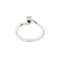 Bague 56 Damiani - Bague solitaire en or blanc 18 carats et diamant 58 Facettes 37094