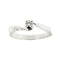 Bague 56 Damiani - Bague solitaire en or blanc 18 carats et diamant 58 Facettes 37094