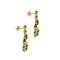 Boucles d'oreilles Boucles d'oreilles pendantes fleur en or jaune 18 ct, émeraudes et diamants 58 Facettes 37119