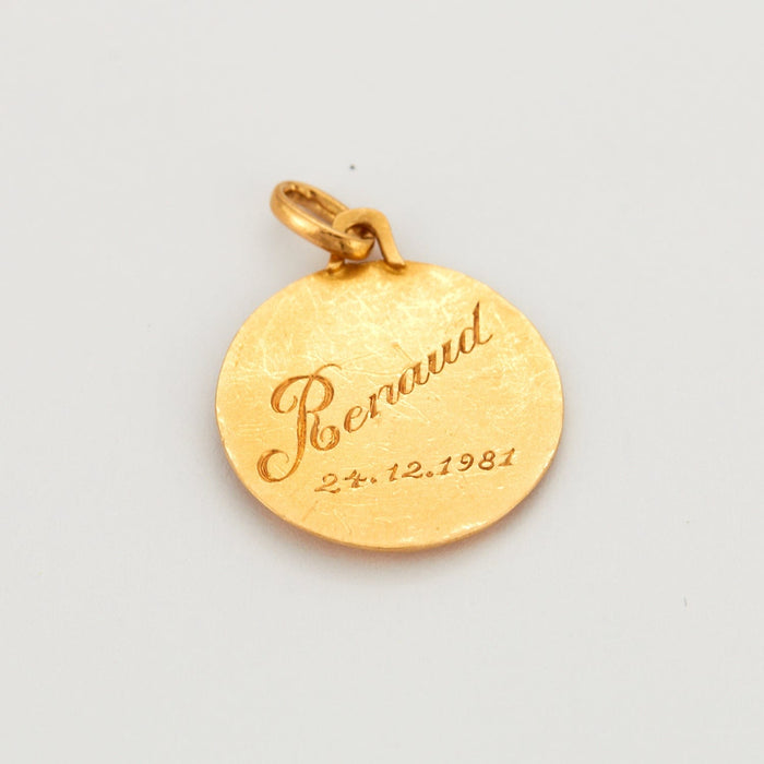 Pendentif Médaille Saint Renaud Or Jaune 58 Facettes DV0337-3