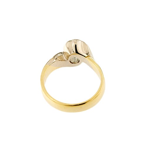 Bague Bague en or blanc et or jaune 18 ct avec aigue-marine 1,50 ct 58 Facettes 37206