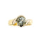 Bague Bague en or blanc et or jaune 18 ct avec aigue-marine 1,50 ct 58 Facettes 37206