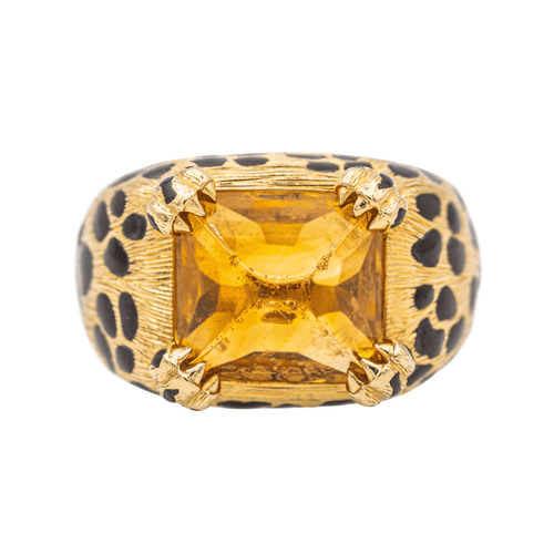 Bague 52 Dior Mitza - Bague cocktail en or jaune 18 carats et citrine 58 Facettes 3726306CN