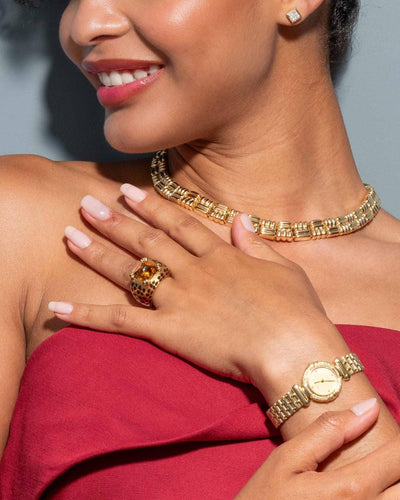 Bague 52 Dior Mitza - Bague cocktail en or jaune 18 carats et citrine 58 Facettes 3726306CN