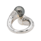 Bague 51 Bague toi et moi en or blanc 18 carats, perles et diamants 58 Facettes 3726307CN