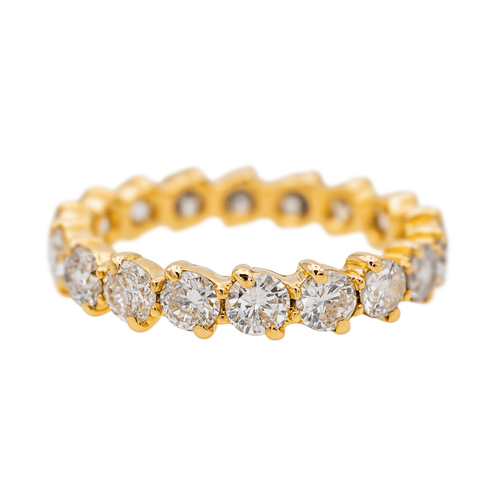 Bague 53 Alliance américaine - Bague en or jaune 18 carats et diamants 58 Facettes 3726319CN