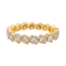 Bague 53 Alliance américaine - Bague en or jaune 18 carats et diamants 58 Facettes 3726319CN