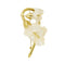 Broche Spilla fleur en or jaune 18 carats et nacre 58 Facettes 37277