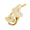 Broche Spilla fleur en or jaune 18 carats et nacre 58 Facettes 37277