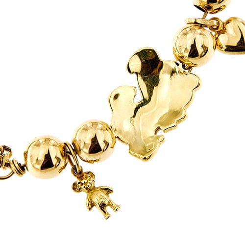 Bracelet Gabriella Rivalta - Bracelet multifils en or jaune 18 kt émaillé 58 Facettes 37279