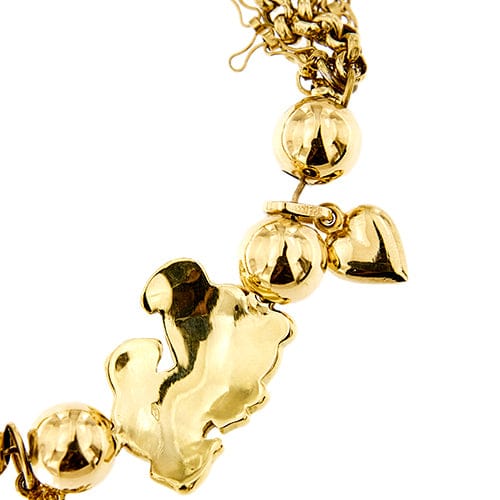 Bracelet Gabriella Rivalta - Bracelet multifils en or jaune 18 kt émaillé 58 Facettes 37279