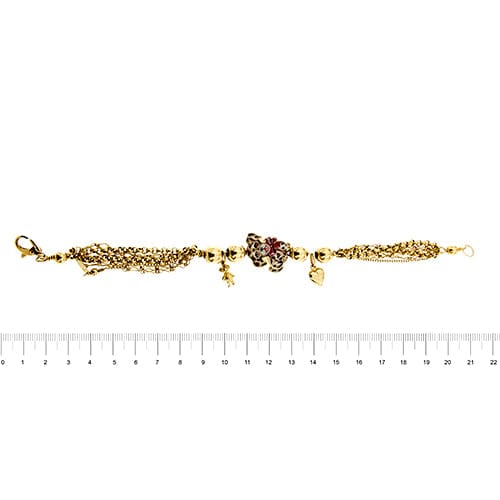 Bracelet Gabriella Rivalta - Bracelet multifils en or jaune 18 kt émaillé 58 Facettes 37279