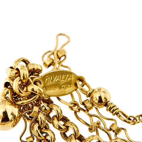 Bracelet Gabriella Rivalta - Bracelet multifils en or jaune 18 kt émaillé 58 Facettes 37279