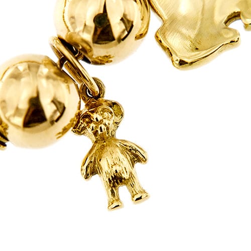 Bracelet Gabriella Rivalta - Bracelet multifils en or jaune 18 kt émaillé 58 Facettes 37279