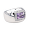 Bague 51 Poiray Thessalie - Bague en or blanc avec améthyste et diamants 58 Facettes 3729462CN