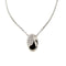 Collier Faraone - Collier maille rolò en or blanc 18 kt et diamants 58 Facettes 37410