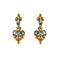Boucles d'oreilles Boucles d’oreilles pendantes - Diamants et saphirs en or jaune 18 kt 58 Facettes 37417