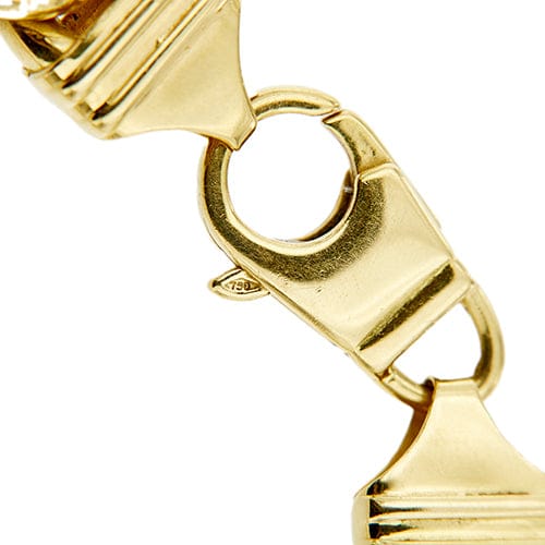 Collier Collier maille gourmette bombée dégradée en or jaune 18 ct 58 Facettes 37423