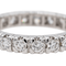 Bague 52 Bague alliance américaine en or blanc 18 carats et diamants 58 Facettes 3743723CN
